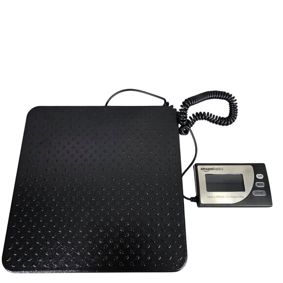 AMZ Basics Digital Shipping Scale Heavy Duty Aluminum Platform 660 Lb Capacity - Picture 1 of 8